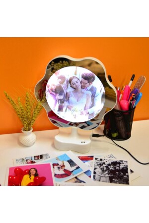 Magischer Gänseblümchen-Spiegel mit LED-Licht, dekoratives Foto HXY-066 - 2