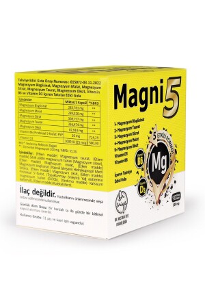 Magnesium 5 Effektivform 3 monatlich 90 Kapseln Magni5 B6 Vitamin D Bisglycinat Taurat Citrat Malatoxid - 6