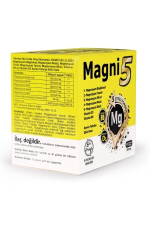 Magnesium 5 Wirkungsform 3 monatlich 90 Kapseln Magni5 B6 Vitamin D Bisglycinat Taurat Citrat Malatoxid TYC00694258212 - 8