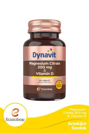 MNZ- Magnesium Citrate 200 Mg فيتامين د / 60 Tb - Dynavit