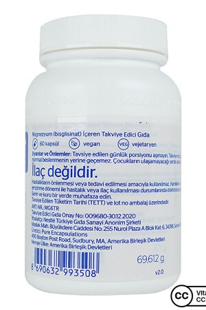 Magnesium (GLYCİNATE) 60 Kapsül - 6