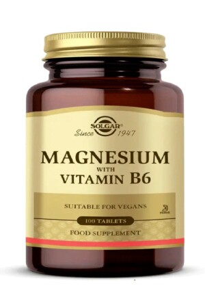 Magnesium mit Vitamin B6 100 Tabletten (MAGNESIUM MAGNESIUM) hizligeldicom052167 - 5