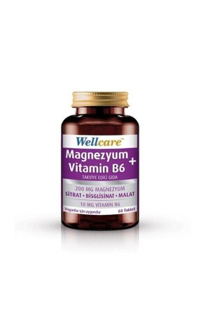 Magnesium Vitamin B6 Nahrungsergänzungsmittel 60 Tabletten - 2