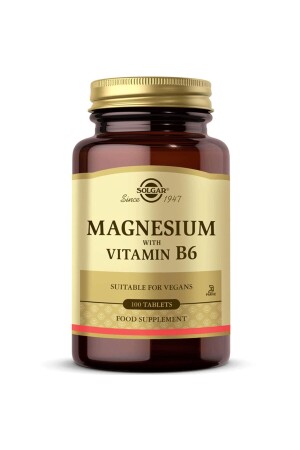 Magnesium With Vitamin B6 100 Tablet 6704 - 2