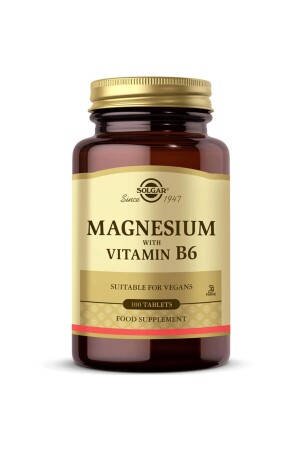 Magnesium With Vitamin B6 100 Tablet 6704 - 4