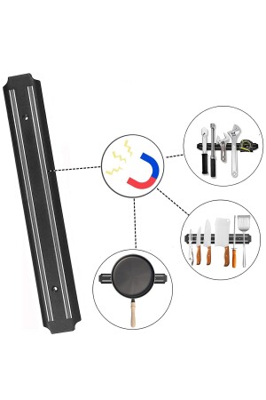 Magnetischer Wand-Messeraufhänger aus Edelstahl, 33 cm, starker Gerätehalter, Messerhalter, Organizer - 6