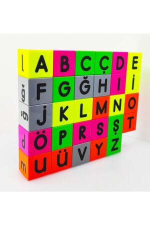 Magnetisches Alphabet (5 BUCHSTABENGRUPPE – 29 MAGNETISCHER WÜRFEL), pädagogisches Spielzeug zur Intelligenzentwicklung für 5- bis 6-Jährige KO029B001 - 6