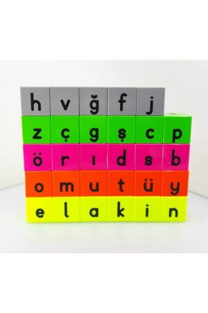 Magnetisches Alphabet (5 BUCHSTABENGRUPPE – 29 MAGNETISCHER WÜRFEL), pädagogisches Spielzeug zur Intelligenzentwicklung für 5- bis 6-Jährige KO029B001 - 7