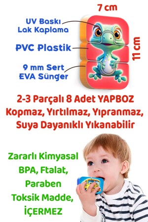 Magnetsiz Bebek Yapbozu Deniz Hayvanları Islanınca Yapışan - 3