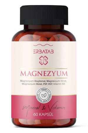 Magnezyum 3 Lü Form (BİSGLİSİNAT- SİTRAT- MALAT) & Vitamin B2 - B3 - B6 - 60 Kapsül - 2