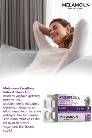 Magnezyum Ve 5-htp Ile Güçlendirilmiş Passiflora (pasiflora) Strese Ve Uykuya Yardımcı 30 Kapsül - 3