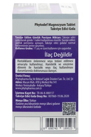 Magnezyum Vitamin B6 D3 - 30 Tablet (MAGNESİUM) - 4