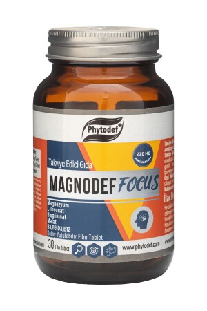 Magnodef Focus Magnesium L-Threonat Bisglycinat Malat 30 Filmtablette - 1