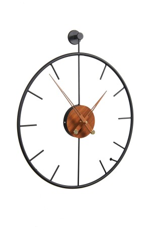 Mahsertini 60 cm schwarze, moderne dekorative Wanduhr im italienischen Stil AGA01057 - 1