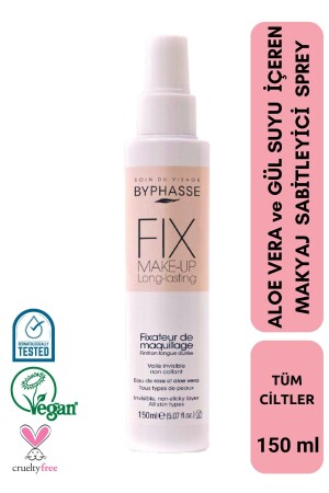 Make-up-Fixierspray mit Aloe Vera und Rosenwasserextrakt 150 ml - 2