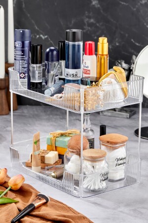 Make-up-Organizer – Mehrzweck-Organizer – Badezimmerregal – Badezimmer-Kosmetik-Schmuck-Organizer - 2