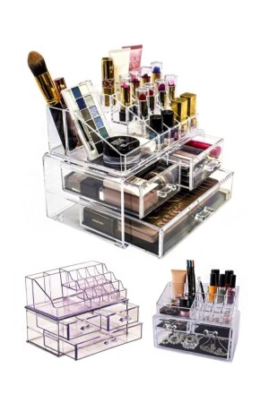 Make-up-Organizer-Set mit 3 Schubladen - 1