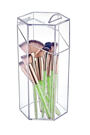 Make-up-Pinsel-Kosmetik-Organizer mit Abdeckung – vielseitiger dekorativer Make-up-Organizer - 2