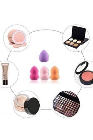 Make-up-Schwamm-Set mit 4 Stück - 5