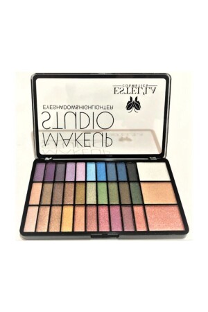 Make Up Studio 30-teilige Lidschatten- und 3-teilige Highlighter-Palette ES001 - 2