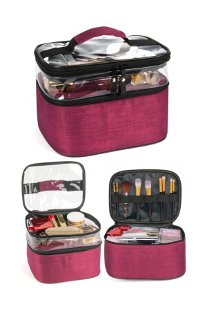 Make-up-Tasche, Make-up-Koffer, transparente Tasche, professionelles Reiseset der neuen Generation - 1