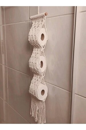 MNZ-Macrame 3-piece towel holder/napkin holder هوبايتتو141 - hobittu