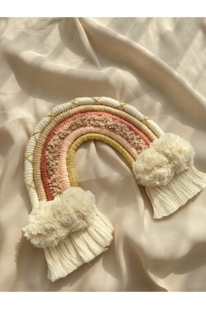 Makrome Gökkuşağı- Duvar- Kapı Süsü-bebek Odası Süsü- Gökkuşağı Kapı Süsü-oda Süsü - Makromedebulusalm