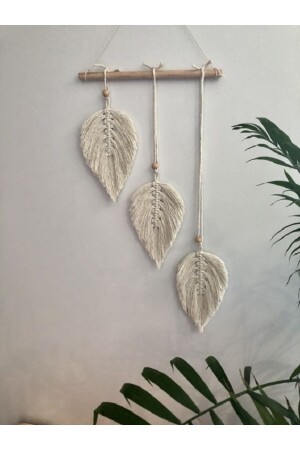 Makrome Yaprak Detay Ev Mutfak Oda Salon Yatak Odası Süs Dekorasyon - Türkindo