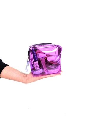 حقيبة مكياج صغيرة شفافة مناسبة للسفر - Woys Bags