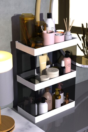 مكنسة (MNZ) - المجوهرات والمنتجات الرعاية المُنظمة رف موقف مرتفعين مجموعة تخزين منظمة متعددة الأغراض - Ata Life