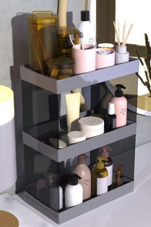 مكنسة (MNZ) - المجوهرات والمنتجات الرعاية المُنظمة رف موقف مرتفعين مجموعة تخزين منظمة متعددة الأغراض - Ata Home