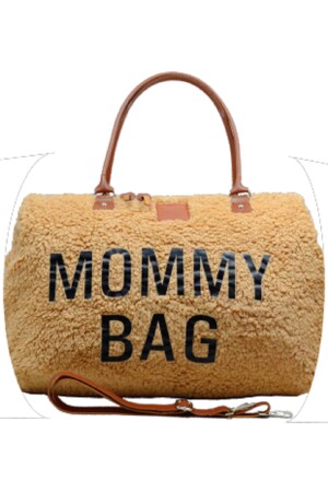 Mama-Tasche, exklusives Kamel-Lamm-Plüsch-Set, 3 Stück, Baby-Mutter-Baby-Pflege und Damen-Tasche AYB-KUZUPLS - 5