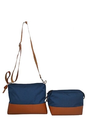 Mama-Tasche, exklusives Leder-Design, 3er-Set, Marineblau, Baby-Mutter-Baby-Pflege- und Damentasche - 8