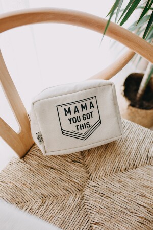 Mama You Got This Organizer Mehrzweck-Leinentasche/Make-up-Tasche/Babypflegetasche BAG001MYGT - 3