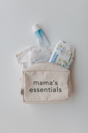 Mama's Essentials Organizer Çok Amaçlı Kanvas Çanta / Makyaj Çantası / Bebek Bakım Çantası BAG001ME - 4