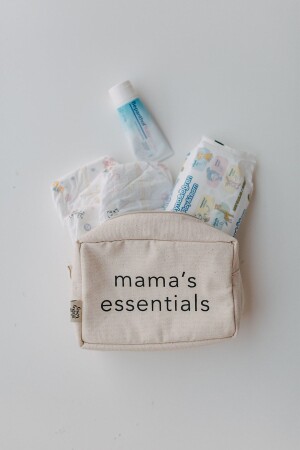 Mama's Essentials Organizer Çok Amaçlı Kanvas Çanta / Makyaj Çantası / Bebek Bakım Çantası - 3