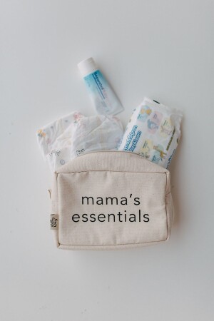 Mama's Essentials Organizer Mehrzweck-Leinentasche/Make-up-Tasche/Babypflegetasche - 4