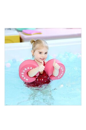 Mambobaby Schwimmweste/Schwimmweste für Babys/Kinder – Baby-Armring Pink BabyFloat1 - 4