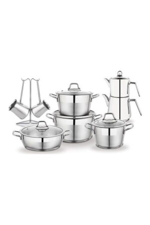 Mamma Mia Steel Mitgift-Set 15-teilig Inox 8699131962626 - 2