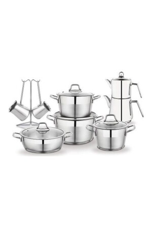 Mamma Mia Steel Mitgift-Set 15-teilig Inox 8699131962626 - 4