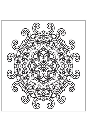 Mandala Boyama Görkemli Desenler - 5