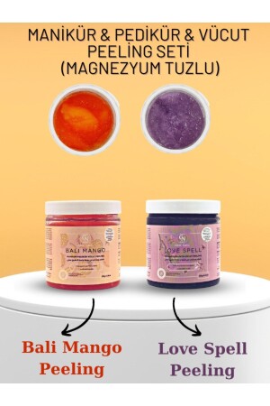 Manikür & Pedikür & Vücut Peelingi Bali Mango-love Spell Set- Epsom Tuzu-ingiliz Tuzu-magnezyum Tuzu - Chic Nail