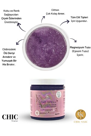 Manikür & Pedikür & Vücut Peelingi Love Spell 250 gram - Magnezyum Tuzu - Epsom Tuzu - Ingiliz Tuzu - 2