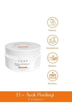 Maniküre-Pediküre-Peeling – 300 g Reparierend und pflegend (Evitamin, Öle, Mineralien) für die Hand- und Nagelpflege 550 g - 1