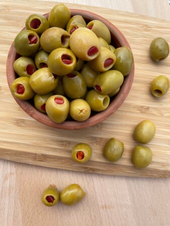 Manisa-Akhisar Biberli Yeşil Zeytin - Halal