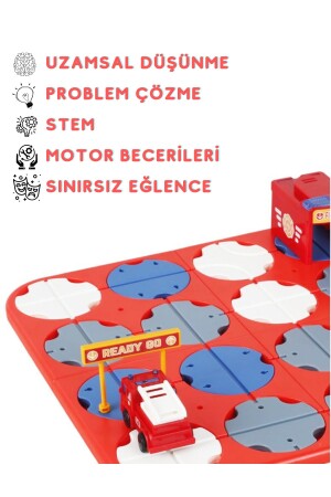 Mantıksal Yol Yapım Oyunu Eğitici Oyuncak Uzamsal Düşünme Zeka Geliştirme Itfaiye Serisi Stem Puzzle Muhendislik2 - 3