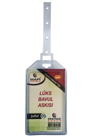 MAPİ LÜKS BAVUL ASKISI (PLASTİK) 45X85 ŞEFFAF TEKLİ - 2