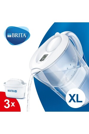 Marella XL Wasseraufbereitungskrug mit 3 Filtern – Weiß 1021811 - 1