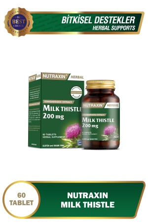 Mariendistel - Nahrungsergänzungsmittel Mariendistel 200 mg 60 Tabletten 8680512625735 - 2