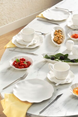 Marigold 32-teiliges Frühstücks-/Servierset aus Porzellan für 6 Personen 153. 03. 08. 4505 - Karaca